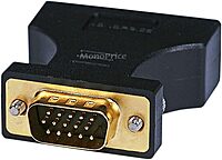 Monoprice 102397 HD15 (VGA) Male to DVI-A Female Adapter, Gold Plated
