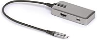 StarTech.com USB C Multiport Adapter - USB-C to 4K 60Hz HDMI 2.0, 100W Power Delivery Pass-Through - 3-Port 10Gbps USB Hub - Portable USB Type-C Mini Docking Station - 10" (25cm) Cable, TAA
