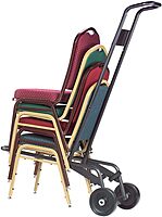 National Public Seating Dome Vinyl Upholstered Padded Stack Chair Panther Black, Silvervein