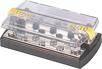 Blue Sea Systems 2723 DualBus 150A Common 4 x 5/16" Stud and 5 x 10-32 Screw Terminal