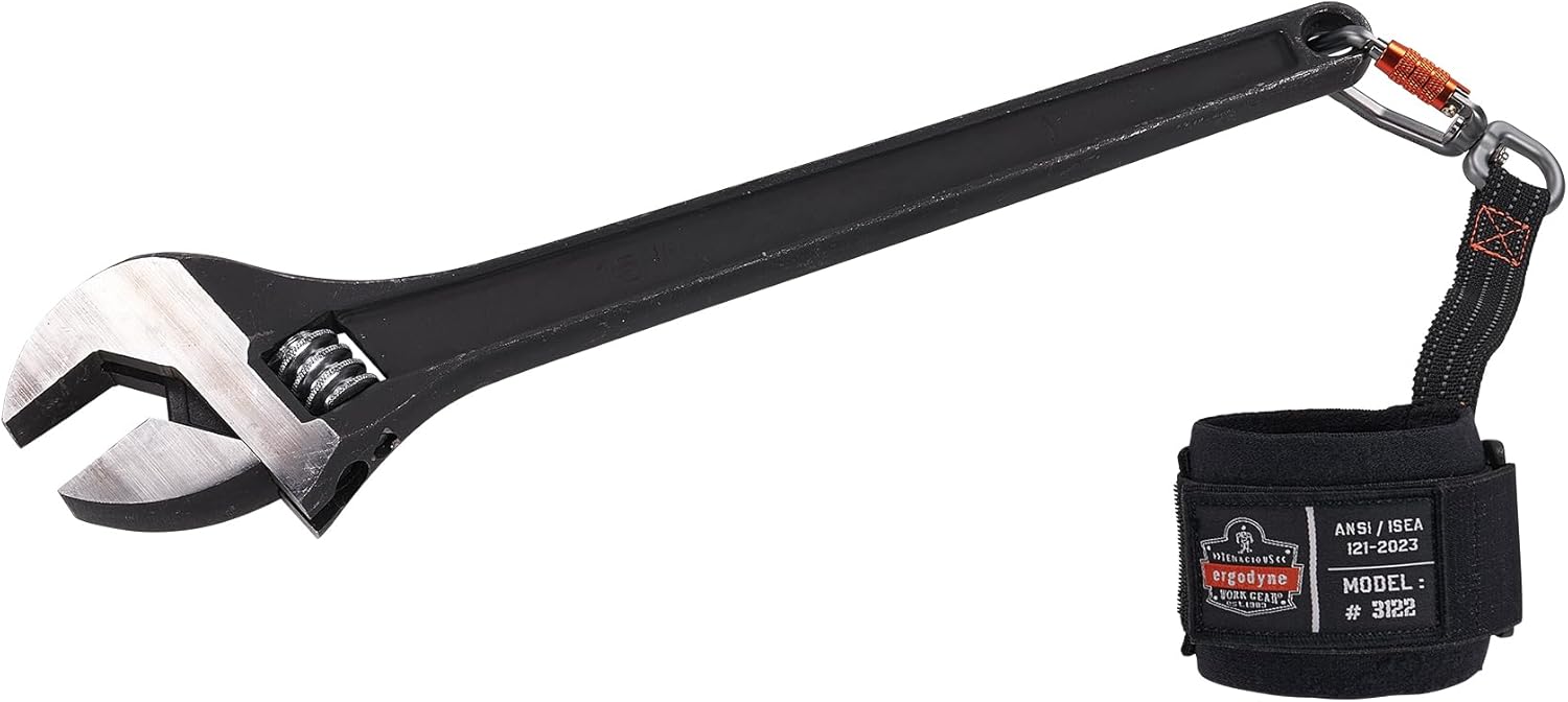 Ergodyne Squids 3122 Wrist Tool Lanyard, Carabiner Tool Tethering Attachment, Tool Weight Rating 5lbs