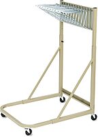 Safco 5026 Mobile Stand, Store Large Documents, Plans, Blueprints, CAD Drawings and More, 4 Rolling Caster Wheels, Tropic Sand