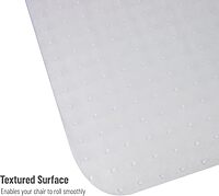MIND READER Office Chair Mat, PVC Under Desk Floor Protector