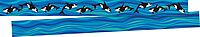 Barker Creek Double-Sided Border, Sea & Sky Whales, Trim Out Bulletin Boards and Create Colorful Displays with 70' of Designer Double-Sided Border, 3" x 70', Pack of 2 (4008)