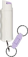 SABRE Pepper Spray Quick-Release Keychain with Finger Grip, Police-Strength OC