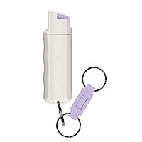 SABRE Pepper Spray Quick-Release Keychain with Finger Grip, Police-Strength OC