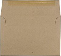 JAM PAPER Booklet Invitation Envelopes, Brown Kraft, Recycled