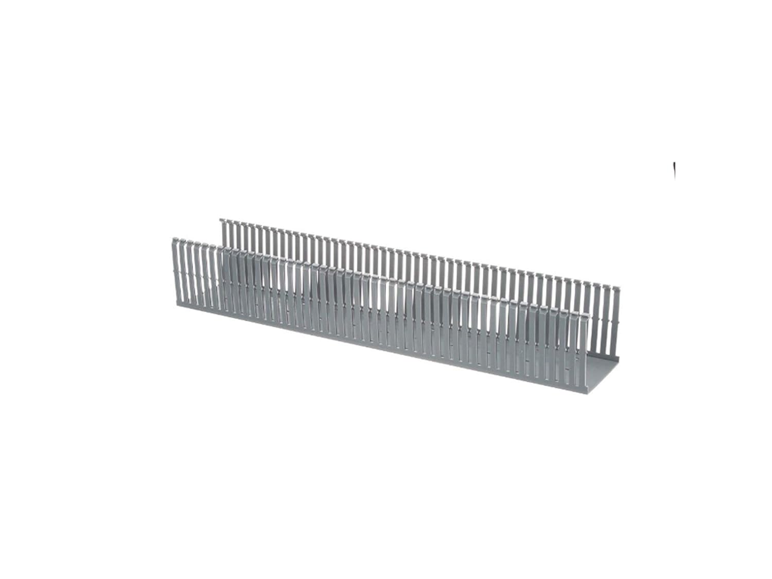 PANDUIT Type F Narrow Slotted PVC Wiring Duct, Light Gray