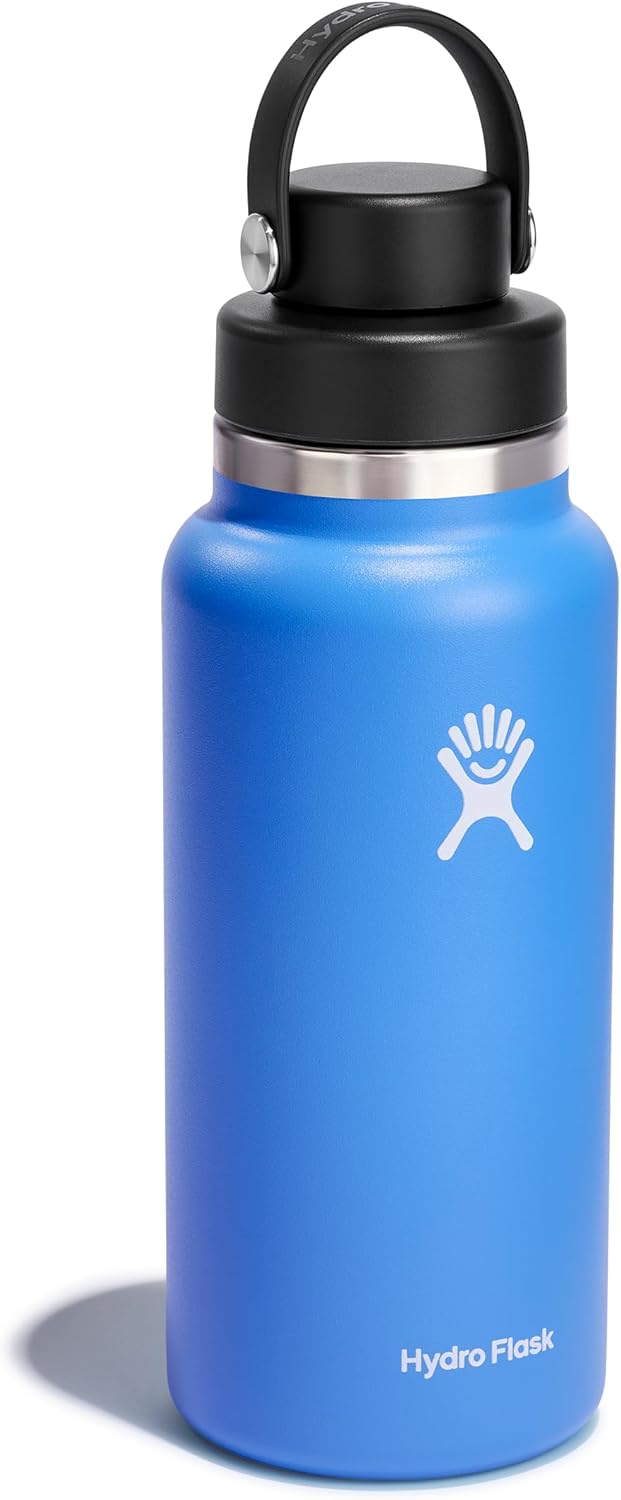 HYDRO FLASK Wide Mouth Insulated Stainless Steel Water Bottle with Flex Chug Cap