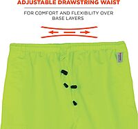 Ergodyne GloWear 8915 Class E Hi-Vis Rain Pants, Medium, Lime
