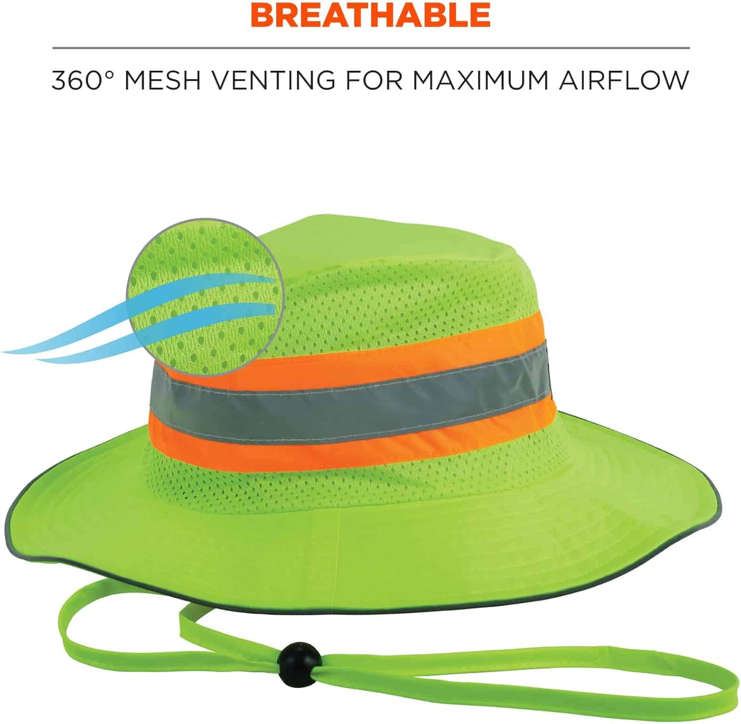 Ergodyne GloWear 8935 Hi-Vis Ranger Sun Hat
