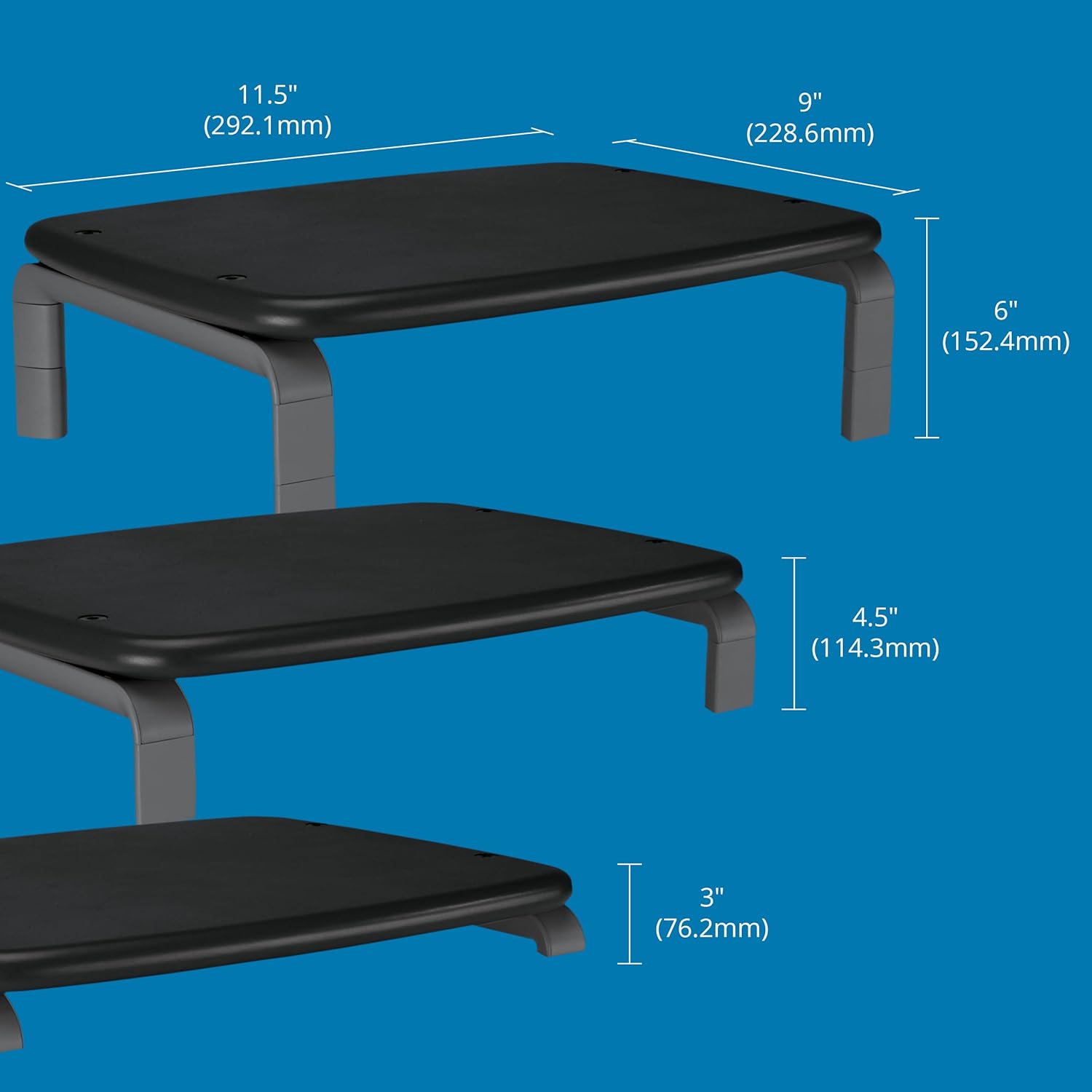 KENSINGTON SmartFit Low-Profile Monitor Stand for up to 21" Screens