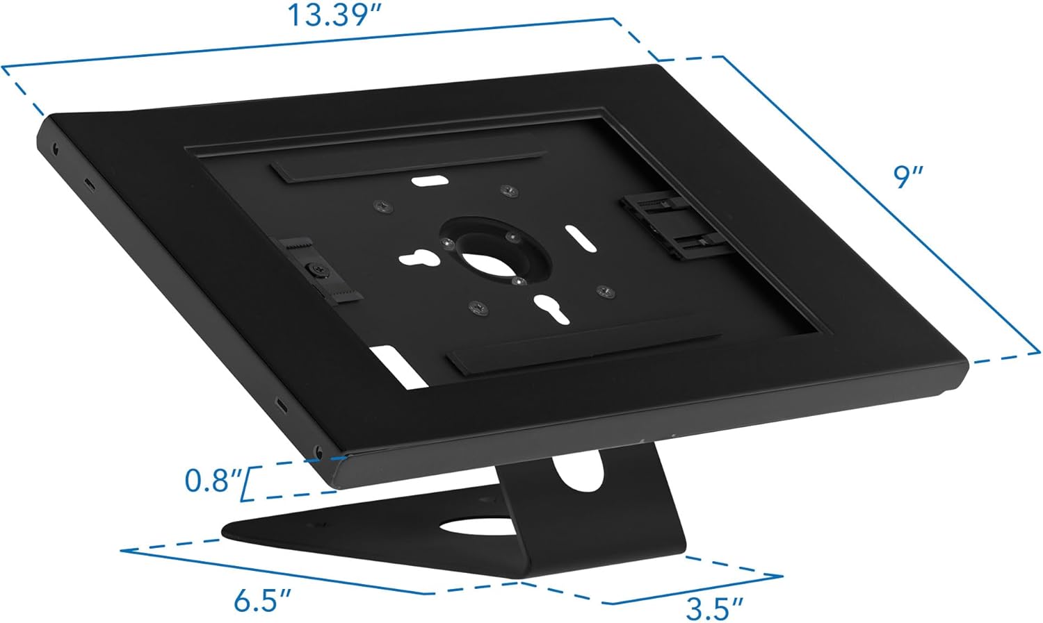 Mount-It! Anti-Theft Tablet Kiosk, Locking Tablet Enclosure with Counter Top and Wall Mount Base