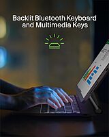 Belkin Pro Keyboard Case with Magnetic Stand, Backlit Bluetooth Keyboard, Trackpad & Apple Pencil Storage