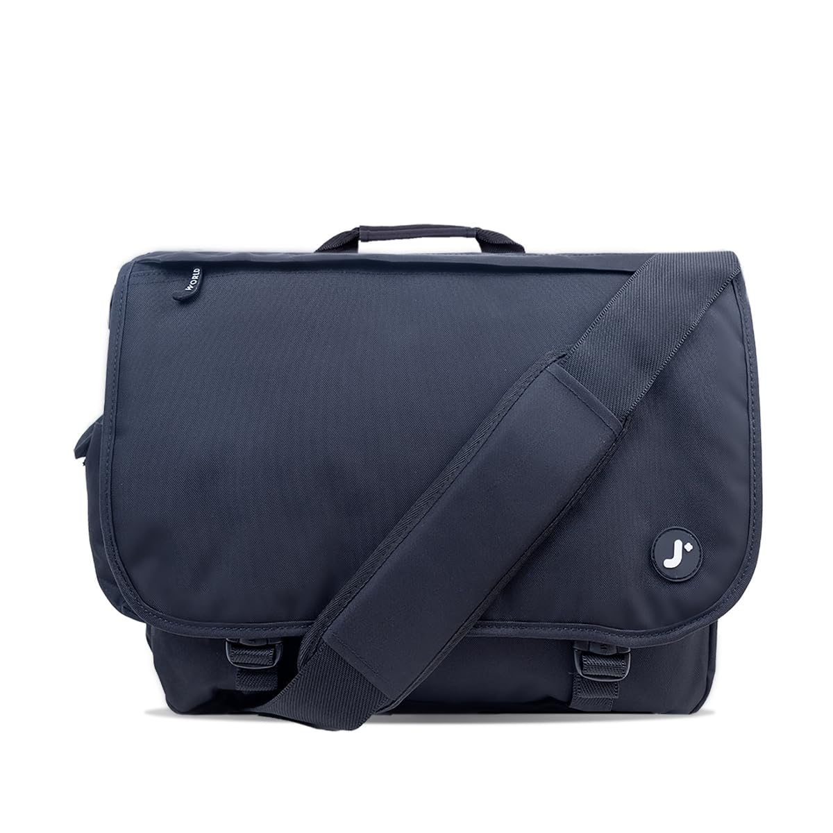 J World New York Thomas Laptop Messenger Bag for Women & Men. Kids Computer Bookbag Black