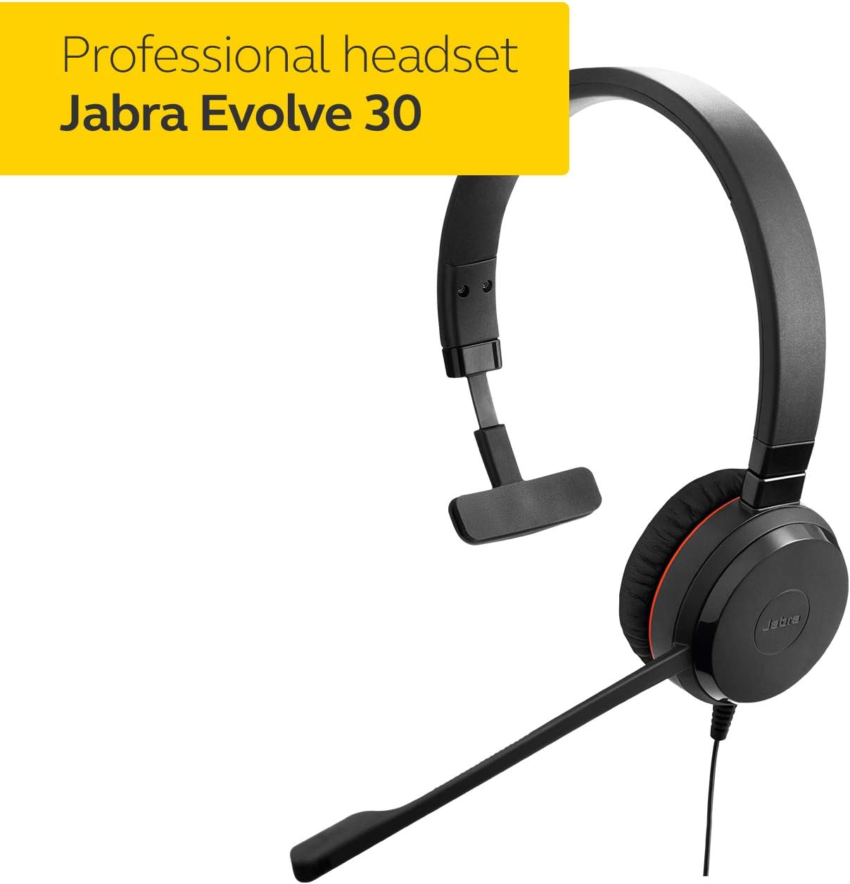 Jabra Evolve 30 II Wired On-Ear Headset - Unified Communications