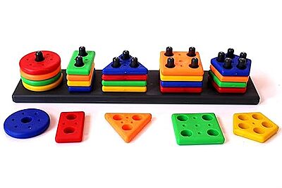 Angle Geometric Plastic Blocks, Sorting & Stacking Toy