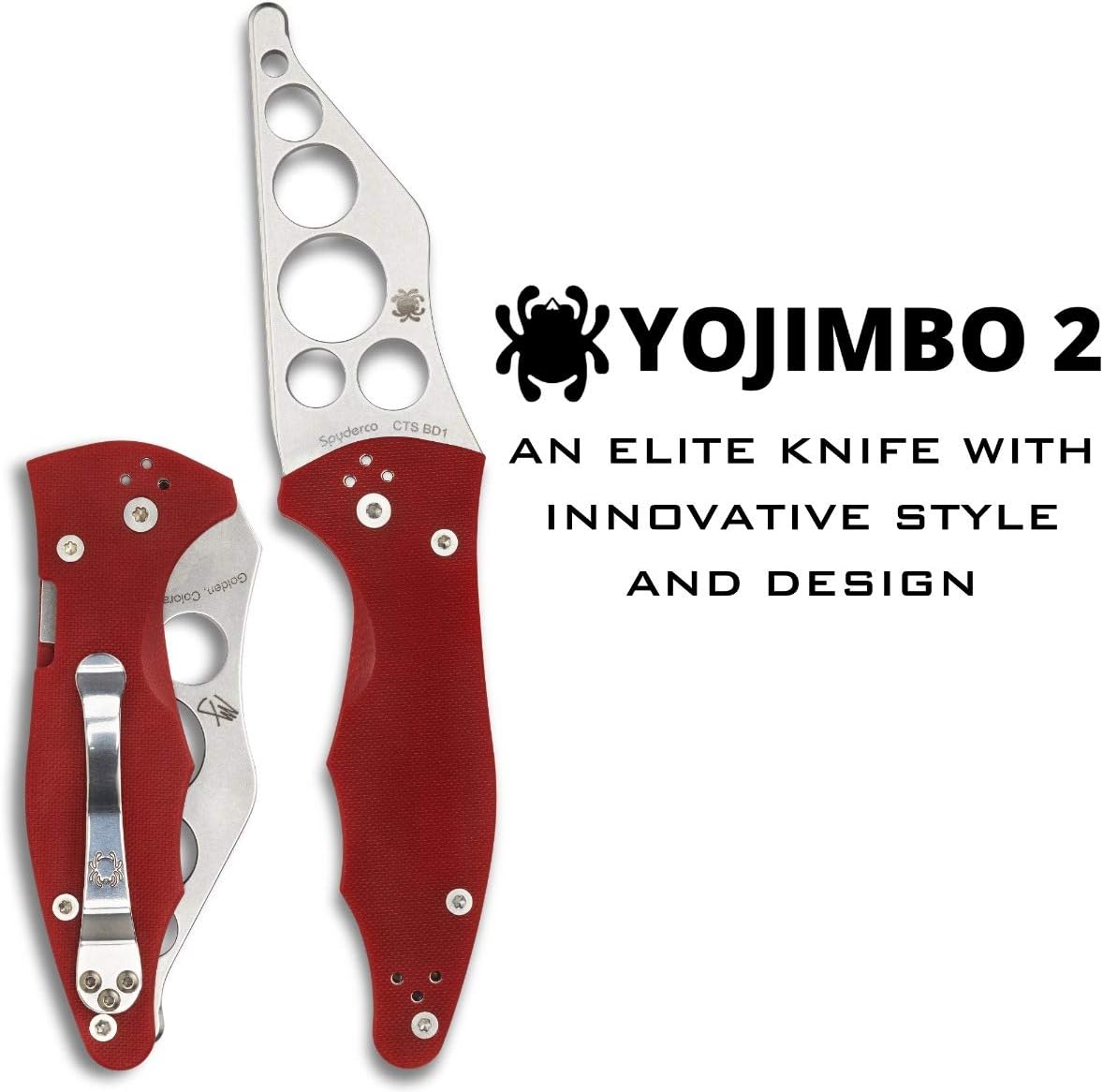 Spyderco Yojimbo 2 Folding Tactical Knife - Wharncliffe