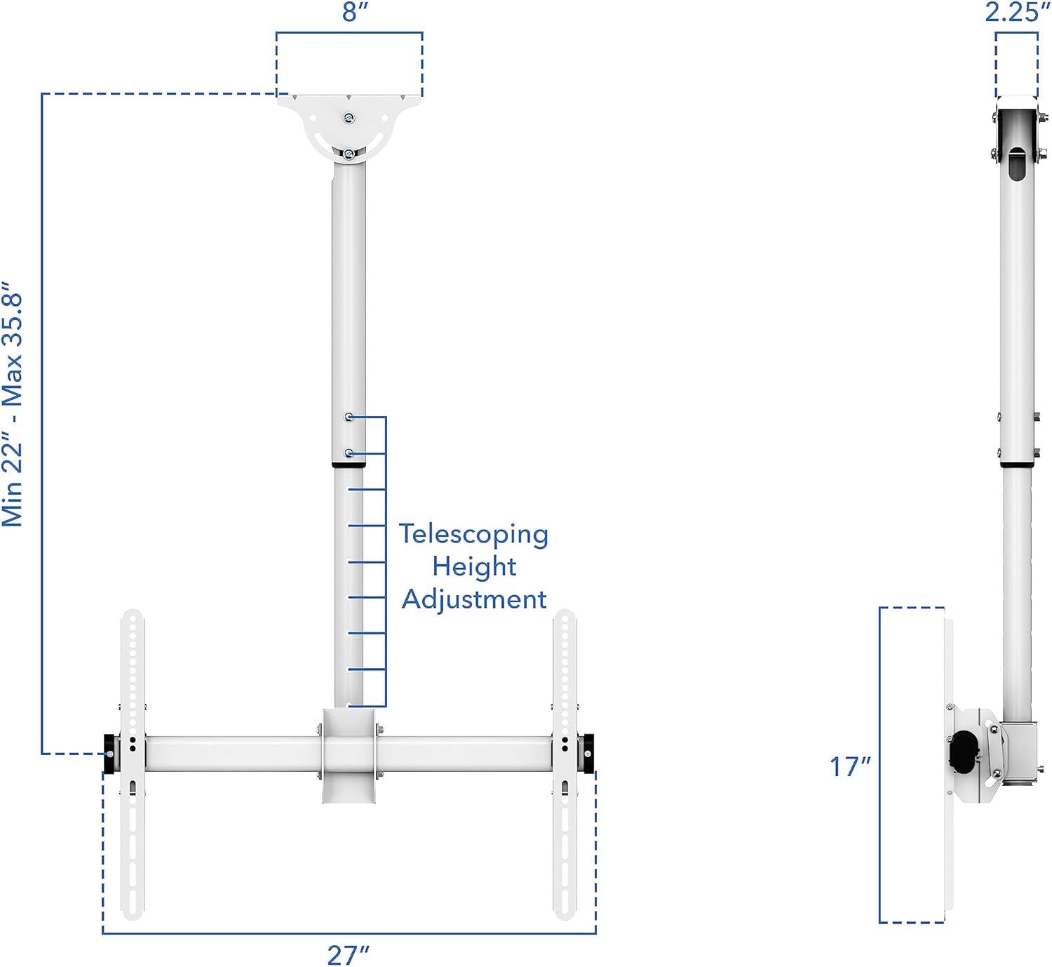 Mount-It! Full Motion Ceiling & RV TV Mount