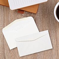 JAM PAPER #6 3/4 Business Booklet Envelopes - 3 5/8 x 6 1/2 - White - 25/pack