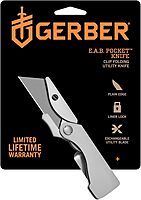 Gerber Gear EAB Pocket Knife with Money Clip - 1.5" Blade Length Folding Knife - EDC Gear and Equipment - Stainless Steel Original