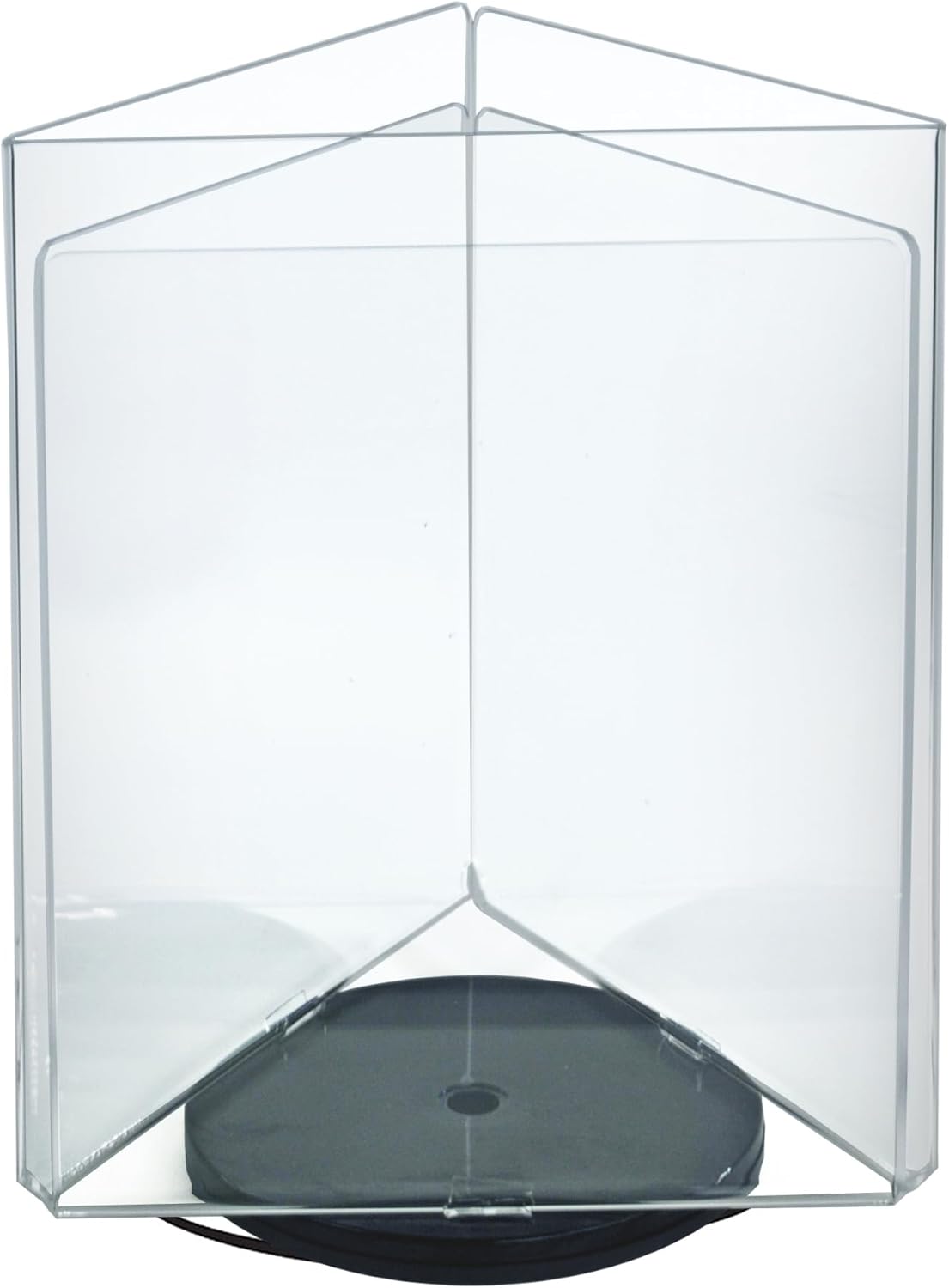Azar Displays 3-Sided Acrylic Revolving Sign Holder