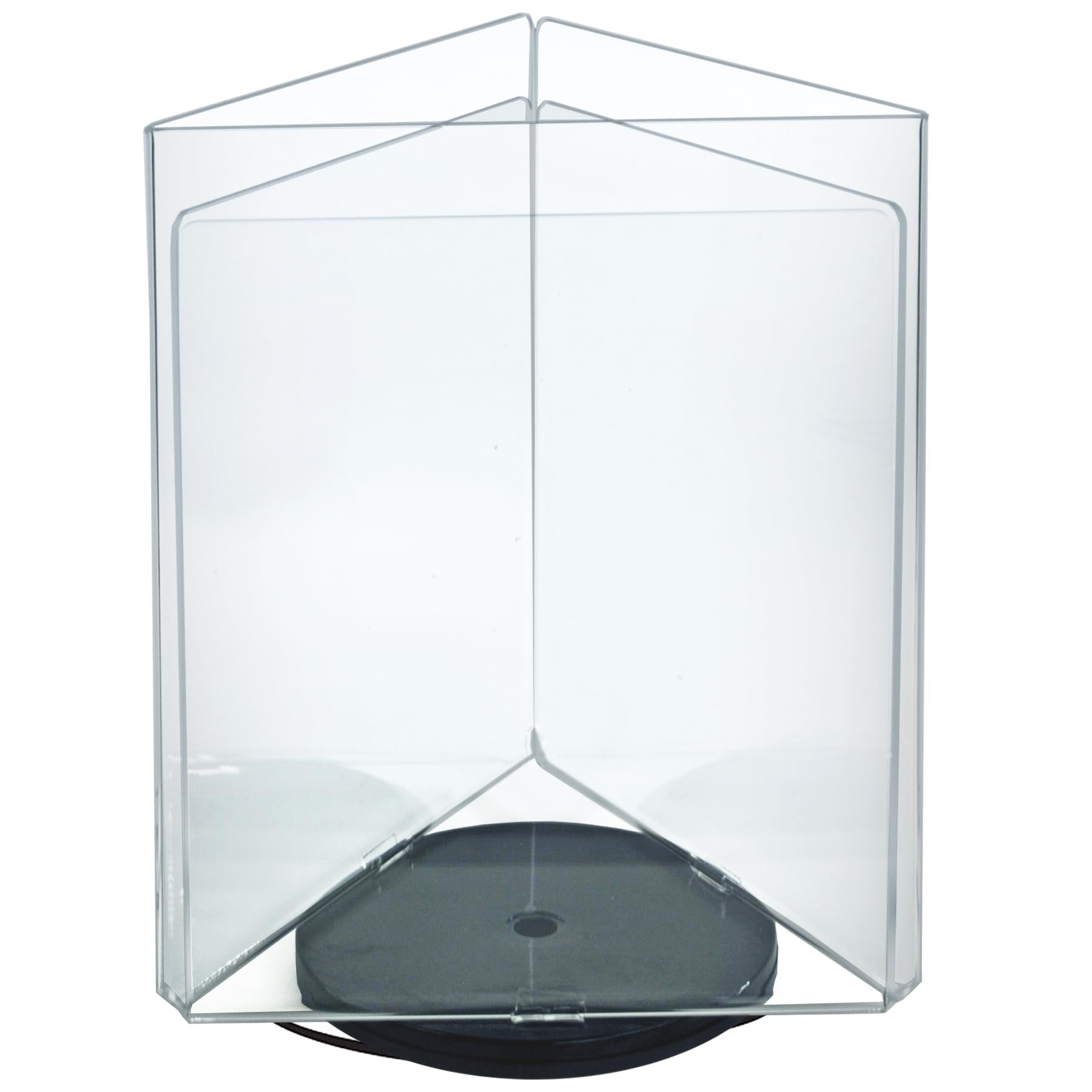 Azar Displays 3-Sided Acrylic Revolving Sign Holder