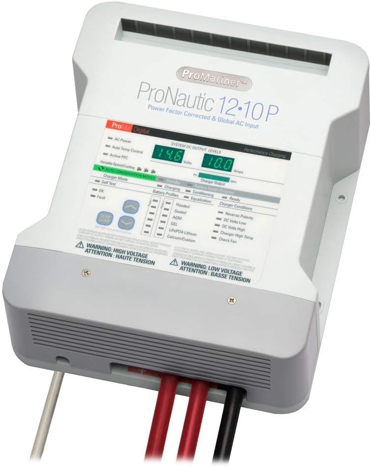 ProMariner ProNautic 1210P 10 Amp 2 Bank Battery Charger