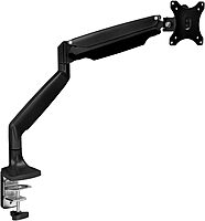 Mount-It! Single Monitor Arm Desk Mount | Gas Spring Monitor Arm | Full Motion Articulating Height Adjustable | Fits 21 22