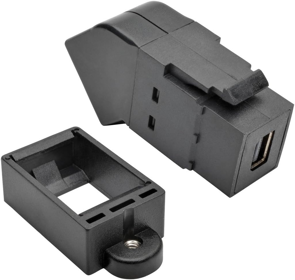 Tripp Lite Mini DisplayPort to DisplayPort Keystone/Panel Mount Angled Adapter (F/F), All-in-One, MDP to DP