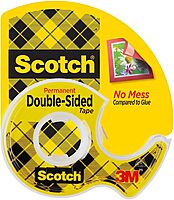 Scotch Double-Sided Tape With Handheld Dispenser, 1/2in x 248in, Clear