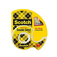 Scotch Double-Sided Tape With Handheld Dispenser, 1/2in x 248in, Clear