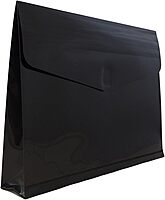 JAM PAPER Plastic Booklet Expansion Envelopes with Hook & Loop Closure - Letter