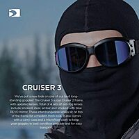 Bobster ® Cruiser 3, Matte Black Frame, Smoked, Amber, Clear & Smoked with Blue Revo Lens