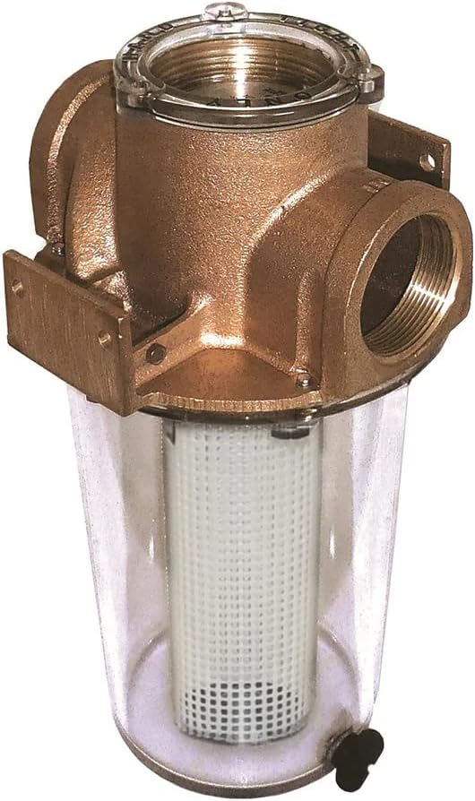 GROCO ARG-500 Series 1/2 Raw Water Strainer w/Non-Metallic Plastic Basket