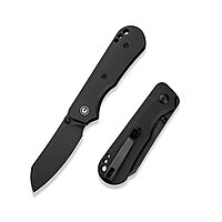 CIVIVI Crabby Pocket Knife, EDC Folding Knife for Men Women with Swedish 14C28N Blade Contoured Micarta Handle, Designed by Ken Onion Jr. C24055-3 Black