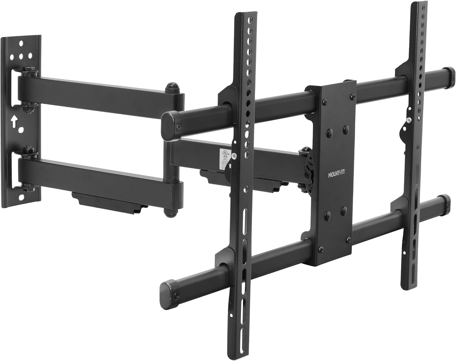 Mount-It! UL Certified Heavy Duty Full Motion TV Wall Mount for Most 37-80 Inch Flat Screen TVs, Wall Mount Bracket Max VESA 600x400, Holds up to 440lb, Full Motion TV Mount 55 inch, 65 inch, 80 inch