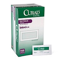 CURAD Bacitracin Ointment with Zinc, 0.9 g Foil Packet, Box of 144
