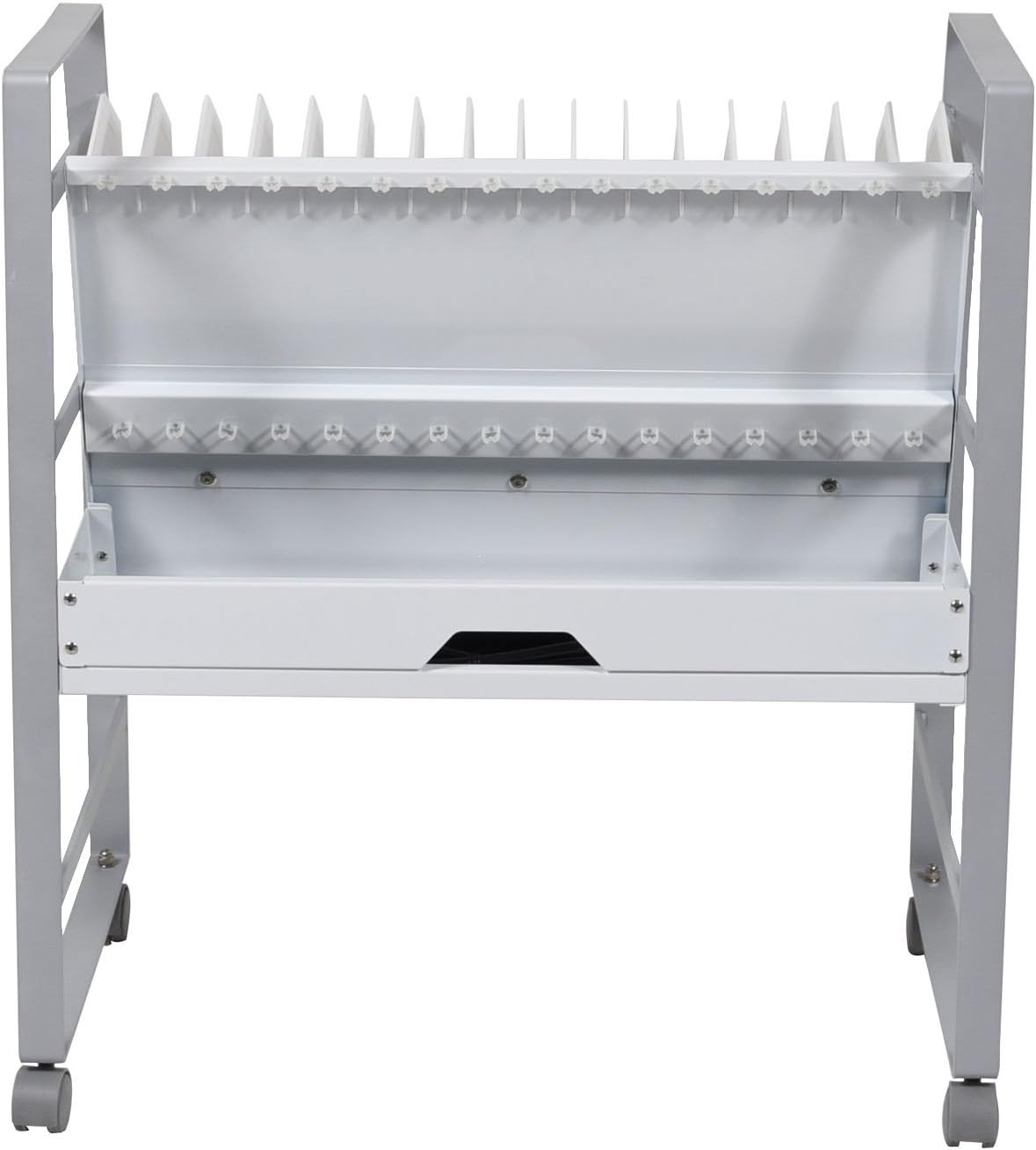 LUXOR 16-Tablet / Chromebook Open Charging Cart, Easily Accessible, UL and cUL Listed 125V/15A Power Strip (LOTM16)