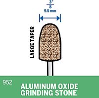 Dremel Aluminum Oxide Grinding Stone 1-Piece (1/8" Shank)