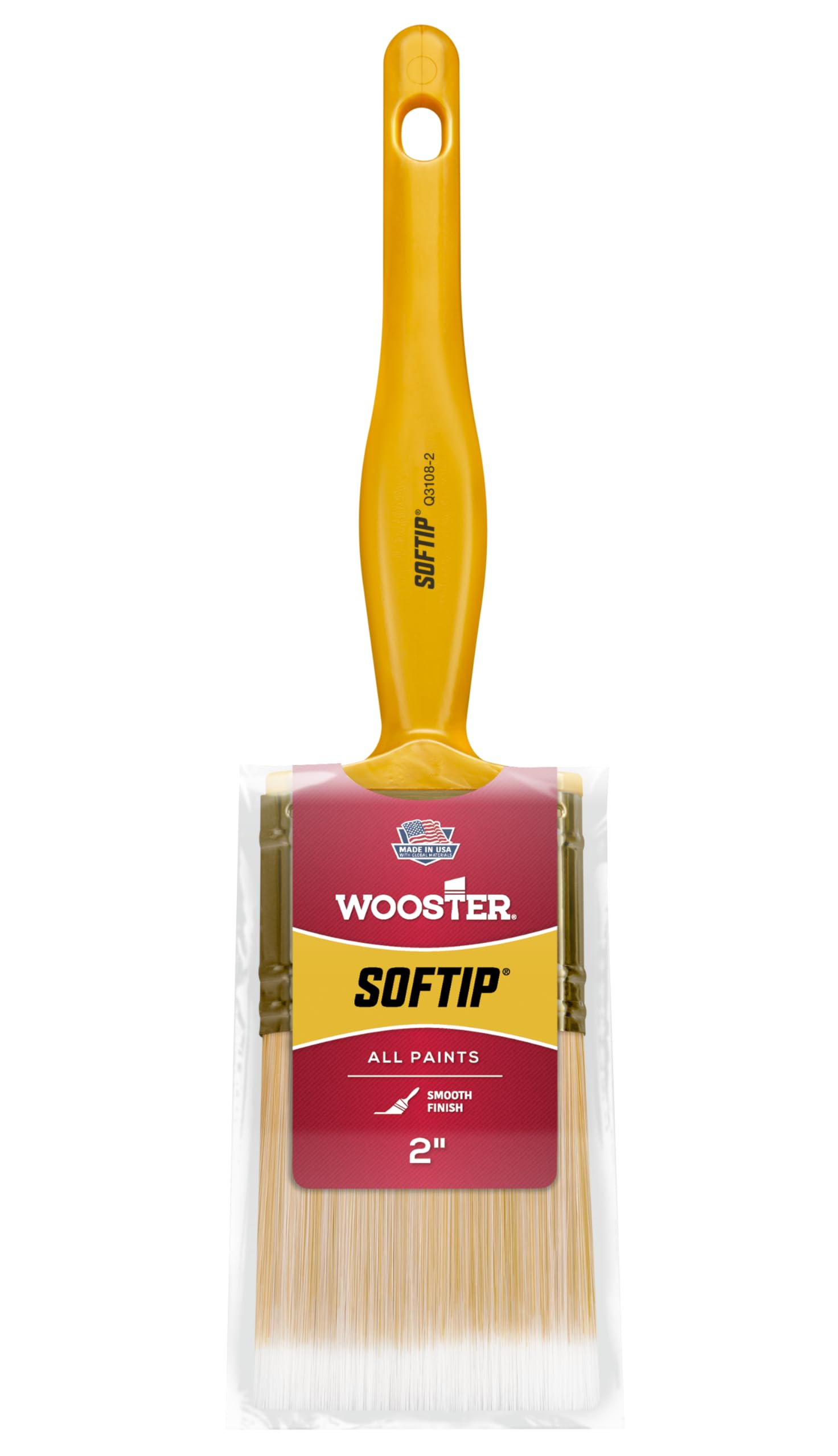Wooster Brush Q3108-2 Softip Paintbrush, 2-Inch 2 Inch