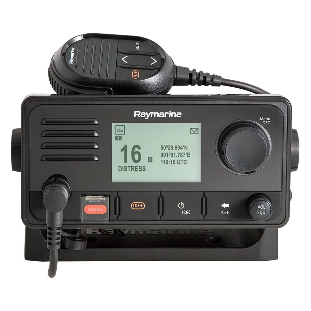 Raymarine E70517, Ray73 Marine VHF Radio with Hailer and GPS, Black, Small