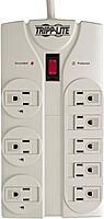 Tripp Lite 8 Outlet Surge Protector Power Strip, Extra Long Cord 25ft, Right-Angle Plug, Lifetime Limited Warranty & Dollar 75K Insurance (TLP825) , White 8 Outlets