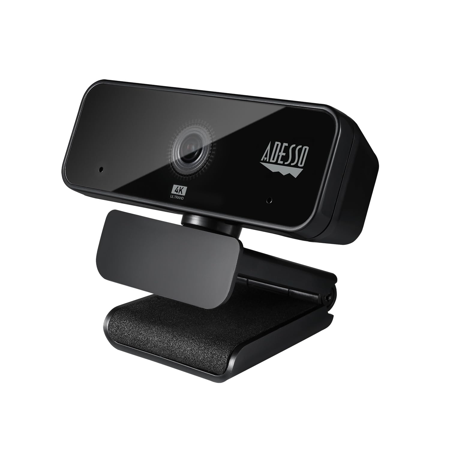 Cybertrack H6 4K Ultra HD USB Webcam with Built-in Dual Microphone & Privacy Shutter Cover, Black
