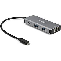 StarTech.com 3 Port USB C Hub with Gigabit Ethernet RJ45 GbE Port - 2X USB