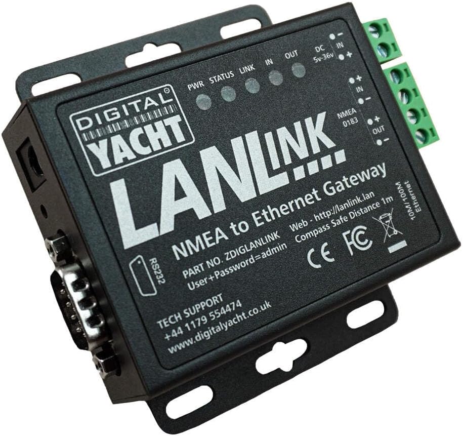 Digital Yacht LANLink NMEA 0183 To Ethernet Gateway