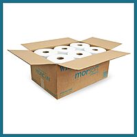 Morsoft by Morcon W106 Paper Towel Dispenser Refill, 10 Inch Roll, White, 100% Recycled Fiber, 10 x 800ft, 6 Rolls