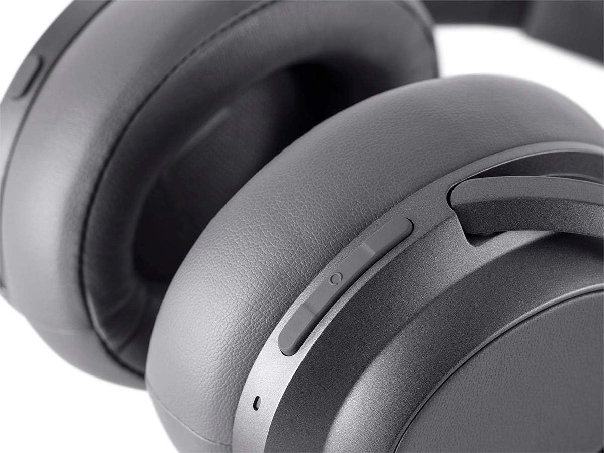 Monoprice BT-600ANC Over Ear Headphones - Bluetooth 5, Active Noise Cancelling (ANC) Qualcomm aptX HD Audio, AAC