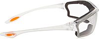 MCR Safety Glasses LW310AF Law 3 Clear Polycarbonate Lenses with UV Protection & Anti-Fog Coating, Bayonet Temple, 1 Pair Clear Lens One Size