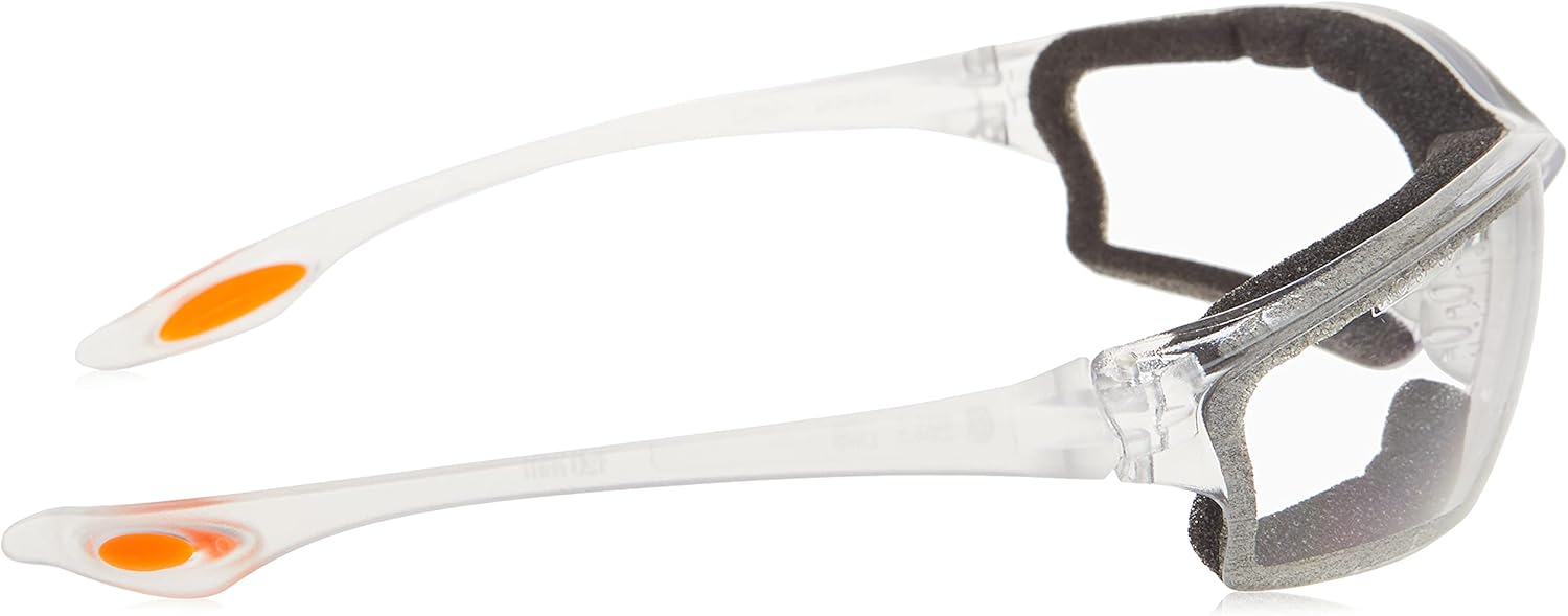 MCR Safety Glasses LW310AF Law 3 Clear Polycarbonate Lenses with UV Protection & Anti-Fog Coating, Bayonet Temple